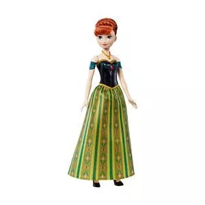 Boneca Anna Frozen® Com Música<BR>- 32,5x6,5x19cm<BR>- Mattel