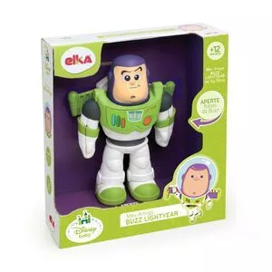 Boneco Buzz Lightyear®<BR>- Verde Claro & Branco<BR>- 29x26x10cm<BR>- Reval