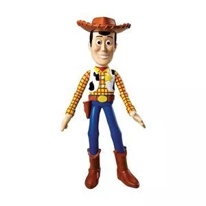 Boneco Woody Toy Story®<BR>- Amarelo & Azul<BR>- 23,5x16x7,5cmBR>- Lider