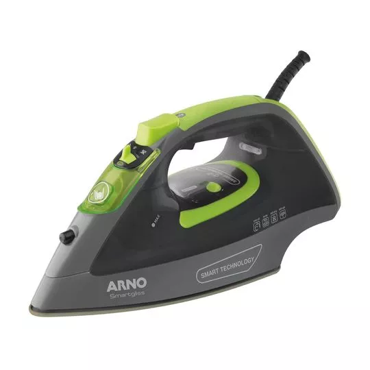 Ferro A Vapor Smartgliss Inteligente FSC1- Cinza Escuro & Verde Limão- 200ml- 220V- 1920W- Arno