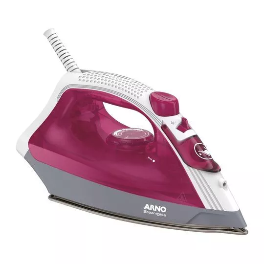 Ferro Elétrico A Vapor Steamgliss FSGC- Branco & Rosa Escuro- 230ml- 127V- 1200W- Arno