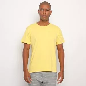 Camiseta Básica<BR>- Amarelo Claro