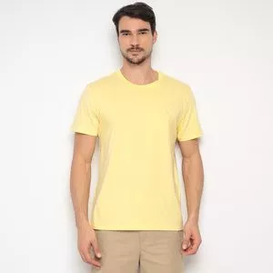 Camiseta Básica<BR>- Amarelo Claro