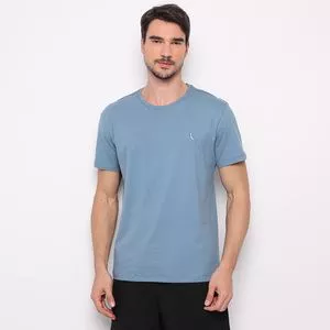 Camiseta Básica<BR>- Azul