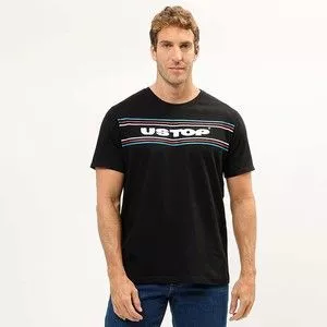 Camiseta Ustop<BR>- Preta