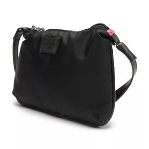 Bolsa Transversal Com Tag<BR>- Preta<BR>- Brizza