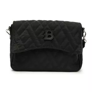 Bolsa Transversal Em Matelassê<BR>- Preta<BR>- Brizza