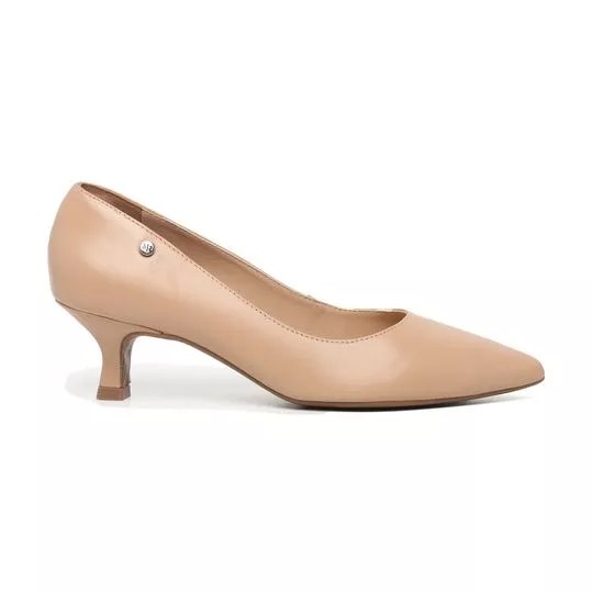 Scarpin Liso- Bege- Salto: 6cm- Morena Rosa