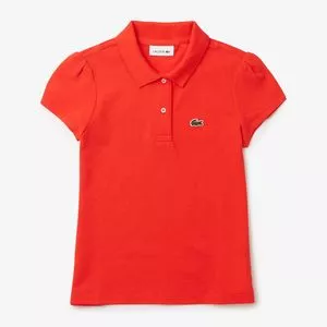 Polo Clássica Em Mini Piquê Lacoste®<BR>- Vermelha