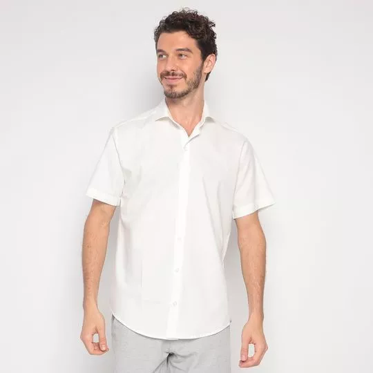 Camisa Lisa- Off White