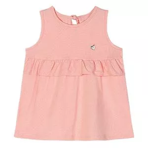 Blusa Com Babado<BR>- Rosa Claro<BR>- Marisol