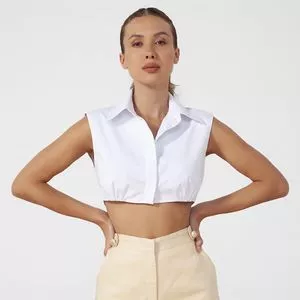 Cropped Liso<BR>- Branco