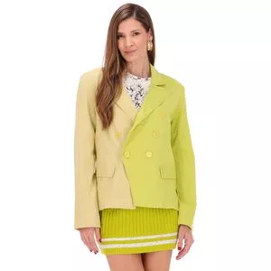 Blazer Bicolor Liso<BR> - Verde Claro & Verde<BR> - <BR> - Animale