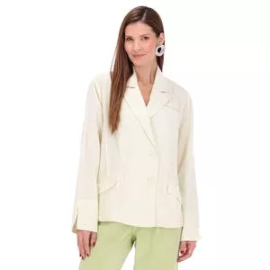 Blazer Liso<BR>- Off White