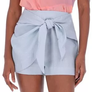 Short Saia Com Amarração<BR>- Azul Claro