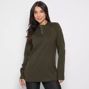 Camiseta Lisa<BR>- Verde Escuro