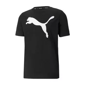 Camiseta Puma®<BR>- Preta & Branca