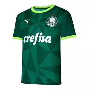 Camiseta Palmeiras®<BR>- Verde Escuro & Verde Limão