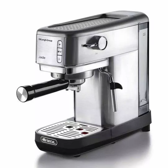 Máquina De Café Expresso Jade Ariete® 1380- Inox & Preta- 29x14x34cm- 1,1L- 127V- 1300W- Ariete