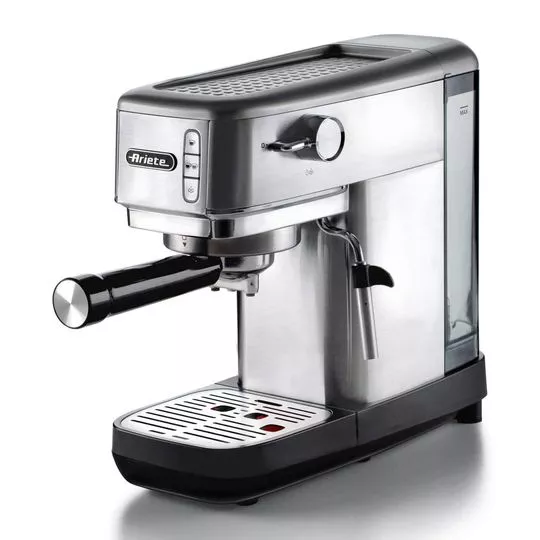 Máquina De Café Expresso Jade Ariete® 1380- Inox & Preta- 29x14x34cm- 1,1L- 220V- 1300W- Ariete