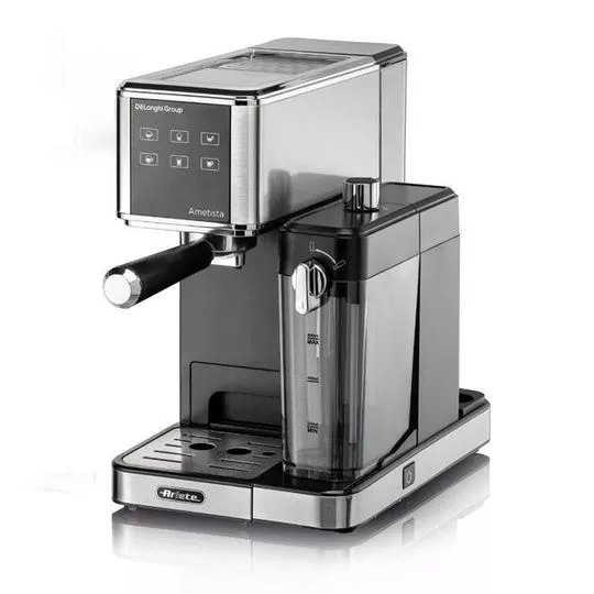 Máquina De Café Expresso Ametista Ariete® 1397- Inox & Preta- 38,5x27x37,5cm- 1,2L- 127V- 1350W- Ariete