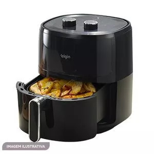 Air Fryer Space 5<BR>- Preta<BR>- 37,5x26x32cm<BR>- 5L<BR>- 220V<BR>- 1700W<BR>- 80°C a 200°C