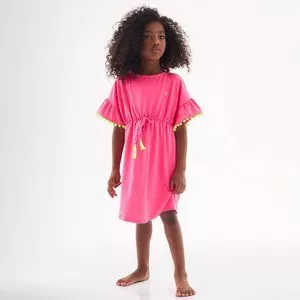 Saída De Praia Com Proteção UV<BR>- Rosa & Verde Limão<BR>- Up Baby & Up Kids