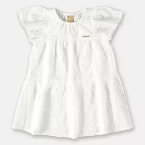 Vestido Em Laise<BR>- Branco<BR>- Up Baby<BR>- Up Baby & Up Kids