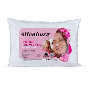 Travesseiro Toque De Pétala<BR>- Branco<BR>- 70x50cm<BR>- Altenburg