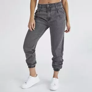 Calça Jenas Jogger<BR>- Preta