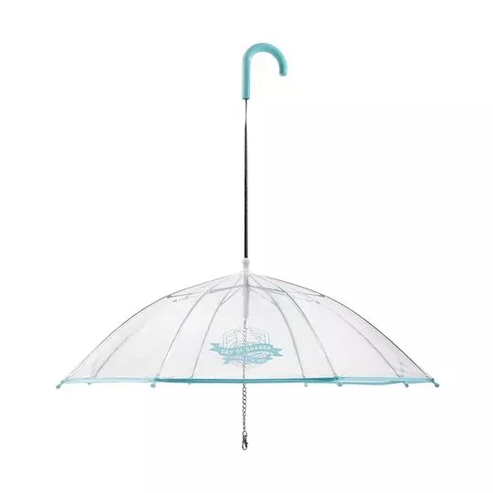 Guarda Chuva Para Pet- Incolor & Azul Claro- 86xØ74cm- Imaginarium