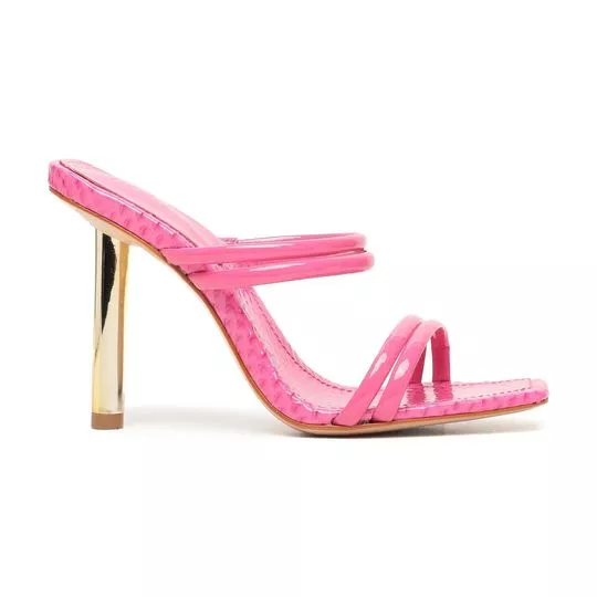 Tamanco Envernizado- Pink- Schutz