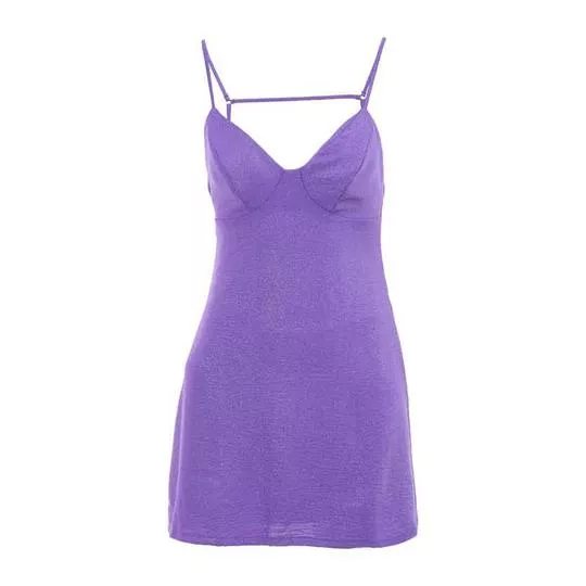 Vestido Com Recortes-  Roxo- Triton