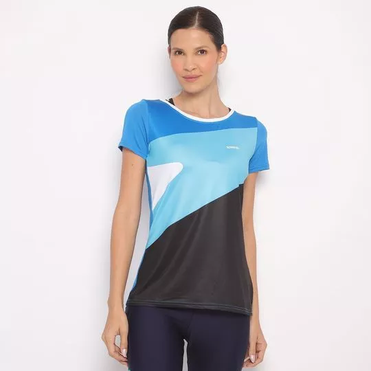 Camiseta Speedo®-  Azul & Preta- Speedo