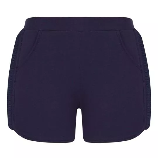 Short Com Recortes-  Azul Marinho- Trifil