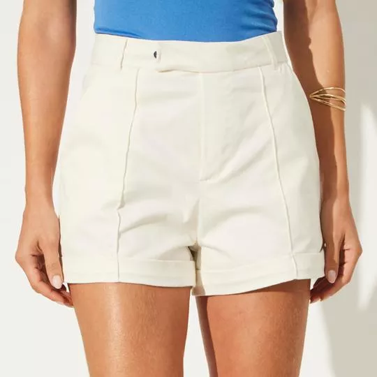 Short Com Recorte- Off White- Sommer