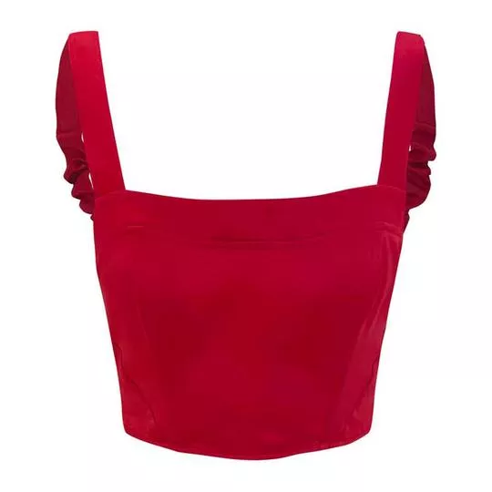 Cropped Com Recortes- Vermelho- Triton