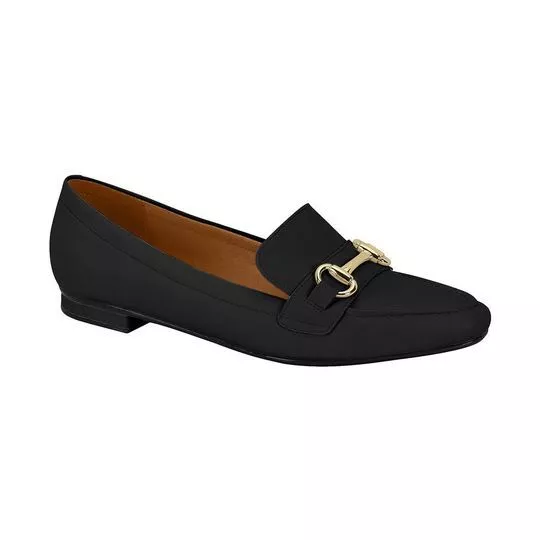 Loafer Com Aviamento- Preto- Vizzano