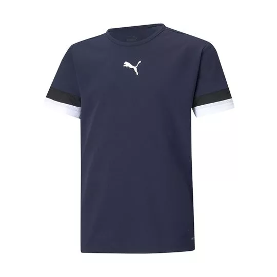 Camiseta Puma®- Azul Marinho- Puma