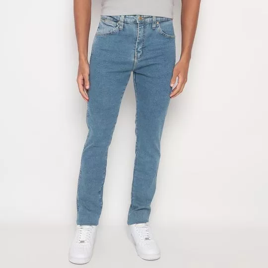 Calça Jeans Skinny Com Bolsos- Azul Claro- Wrangler