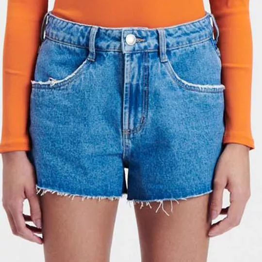 Short Jeans Estonado- Azul-My Favorite Things