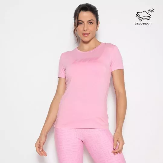 Camiseta Live!- Rosa Claro-Live