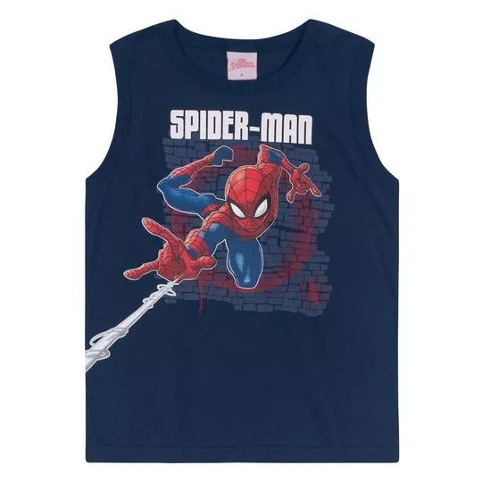 Regata Spider-Man®- Azul Marinho & Vermelha- Brandili