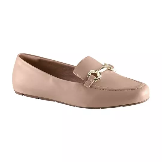 Loafer Com Aviamento -  Marrom Claro - VIA UNO