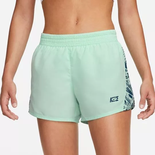 Short Nike Dri-FIT 10K Icon Clash -  Verde Claro & Azul Escuro - Nike