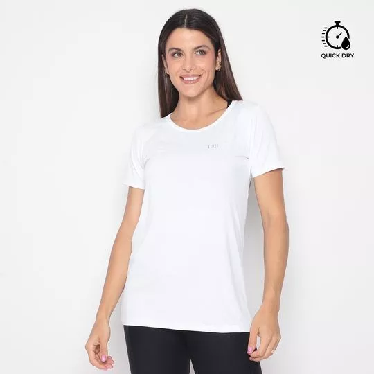 Camiseta Action Quick Dry® & Easy Care® -  Branca - Live