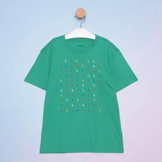 Camiseta Infantil Reserva® -  Verde & Vermelha - Reserva Mini