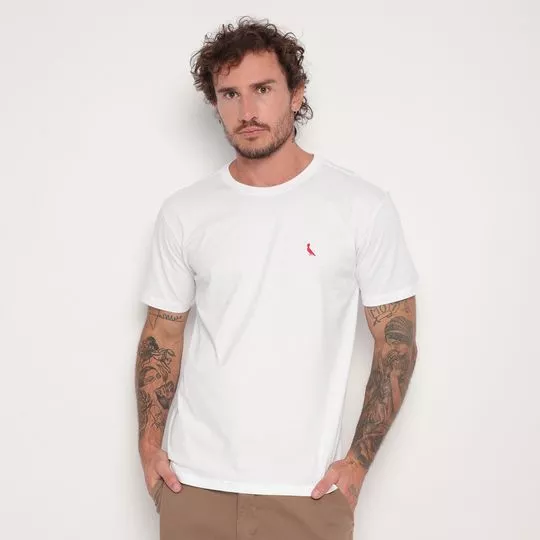 Camiseta Com Logo- Branca- Reserva