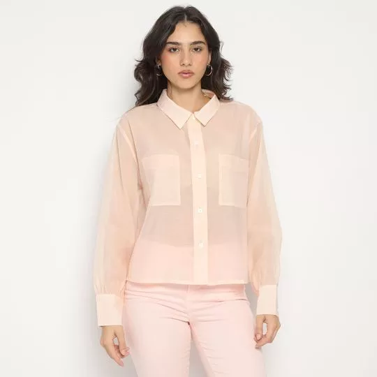 Camisa Com Transparência- Rosa Claro- Levi's