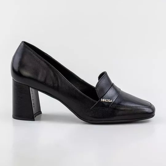 Scarpin Com Recortes- Preto- Morena Rosa